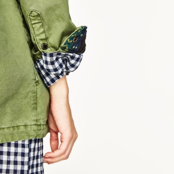 [Zara] Olive Green Utility Jacket - Picture 7 of 8